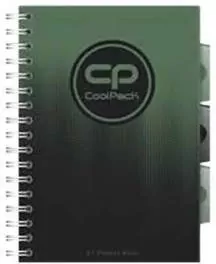 Kołozeszyt A5 100k kratka PP Coolpack gradient grass - tantis.pl