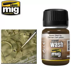 Ammo: Enamel Wash - Brown Wash for German Dark Yellow