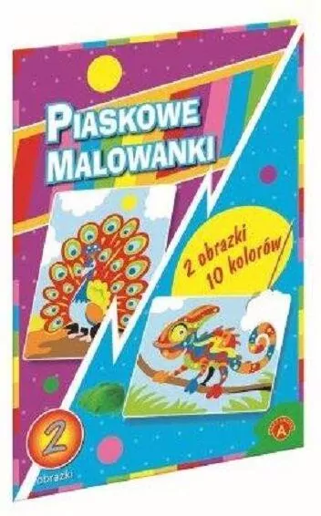 Piaskowe malowanki. Kameleon, Paw - tantis.pl