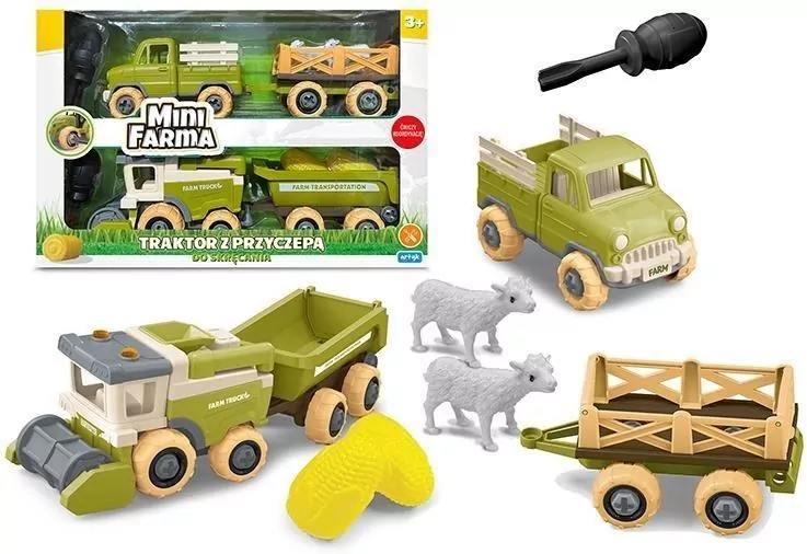 Traktor Do Skręcania. Mini farma 68192 - tantis.pl