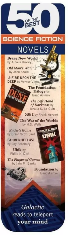 50 Best. Science Fiction. Magnetyczna zakładka do książki - tantis.pl