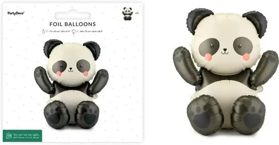 Balon foliowy Panda 68x72cm - tantis.pl