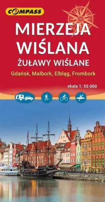 Mapa - Mierzeja Wiślana 1:55 000