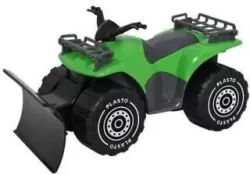 Quad z pługiem 30cm zielony