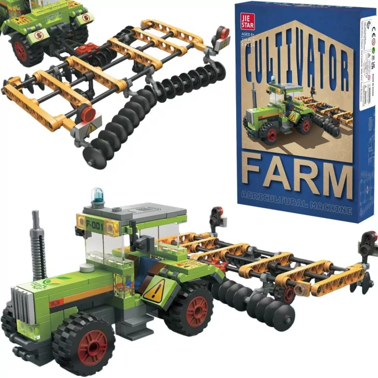 Klocki traktor z maszyną 247 elementów - tantis.pl