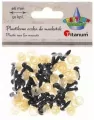 Oczy do maskotek plastikowe 6mm z mocowaniem - tantis.pl
