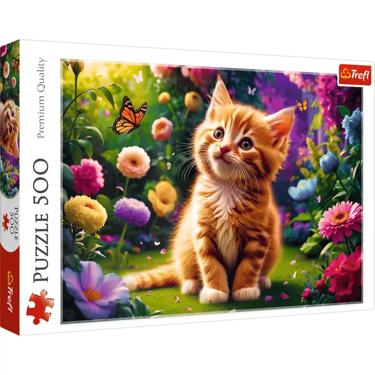 Puzzle 500 Uroczy kotek TREFL - tantis.pl