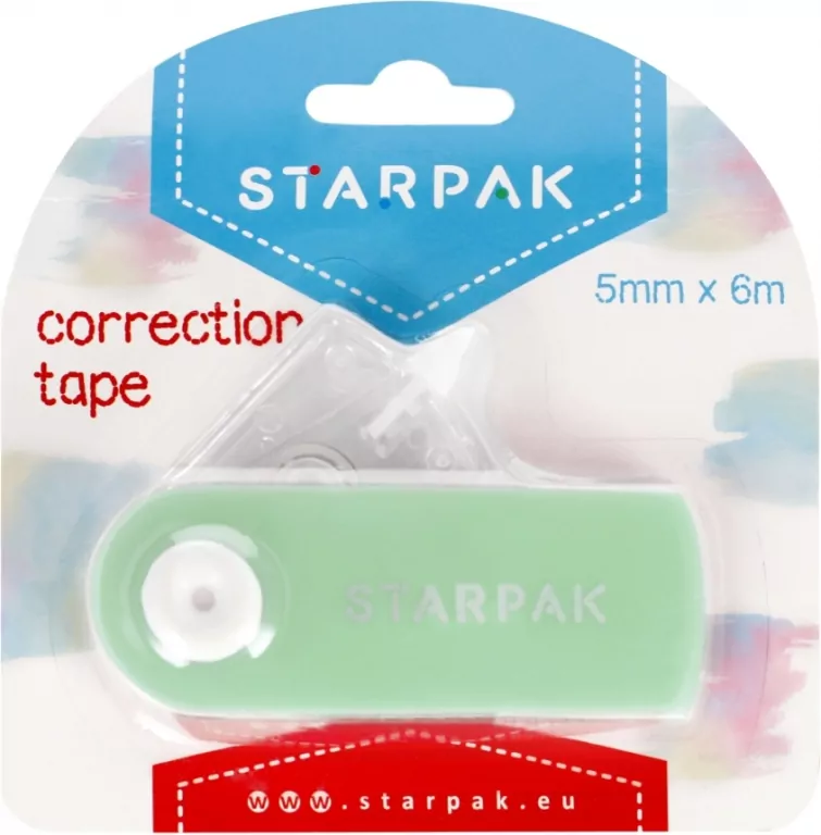Korektor w taśmie 5mmx6m pastelowy zielony - tantis.pl