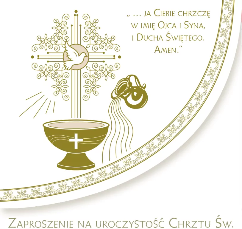 Zaproszenie chrzest Pol Mak zkw chr 40974 - tantis.pl