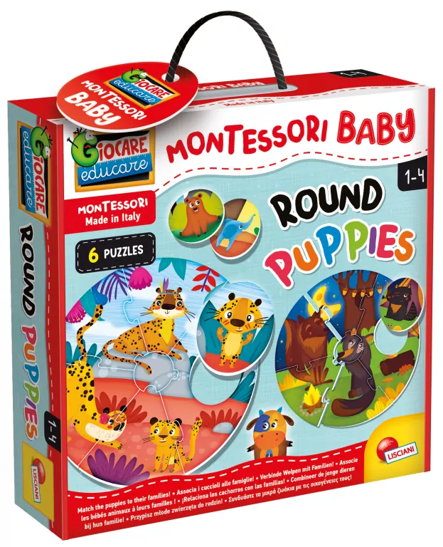 Okrągłe puzzle. Montessori Baby - tantis.pl