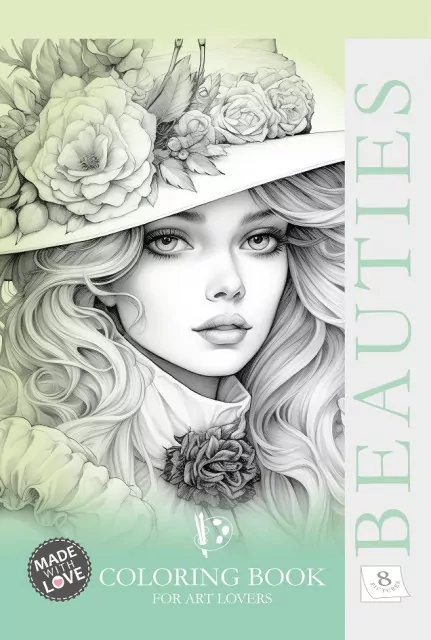 Fresh. Kolorowanka kreatywna A4. Beauties, zielona - tantis.pl