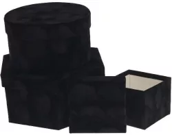 Pudełko Flower Box czarny ROZETTE