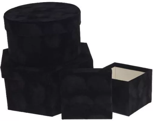 Pudełko Flower Box czarny ROZETTE