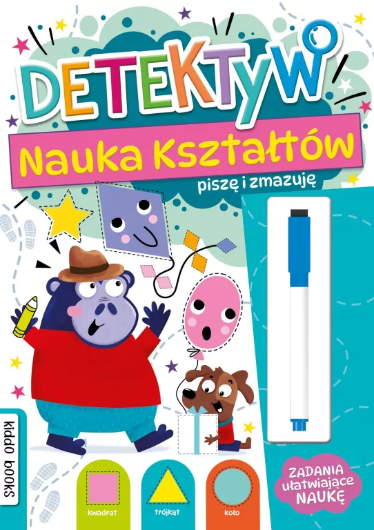 Piszę i zmazuję detektyw nauka kształtów - tantis.pl
