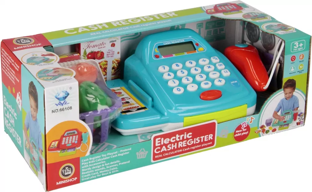 Kasa sklepowa na baterie z akcesoriami Mega Creative 543488 - tantis.pl