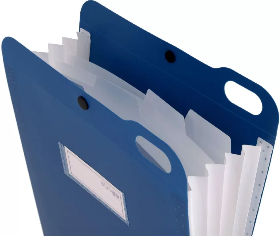 Organizer A4 z 5 przekładkami granatowy STRIGO - tantis.pl