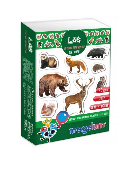 Mieszkańcy lasu. Zestaw magnesów - tantis.pl