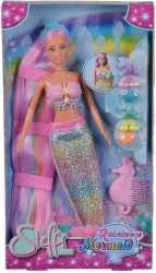 Lalka Steffi tęczowa syrena