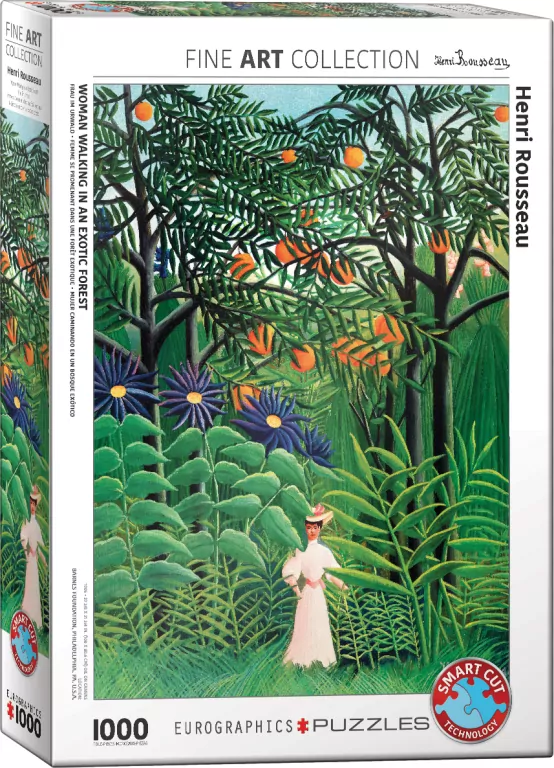 Puzzle 1000. Kobieta w egzotycznym lesie. Henri Rousseau. 6000-5608 - tantis.pl
