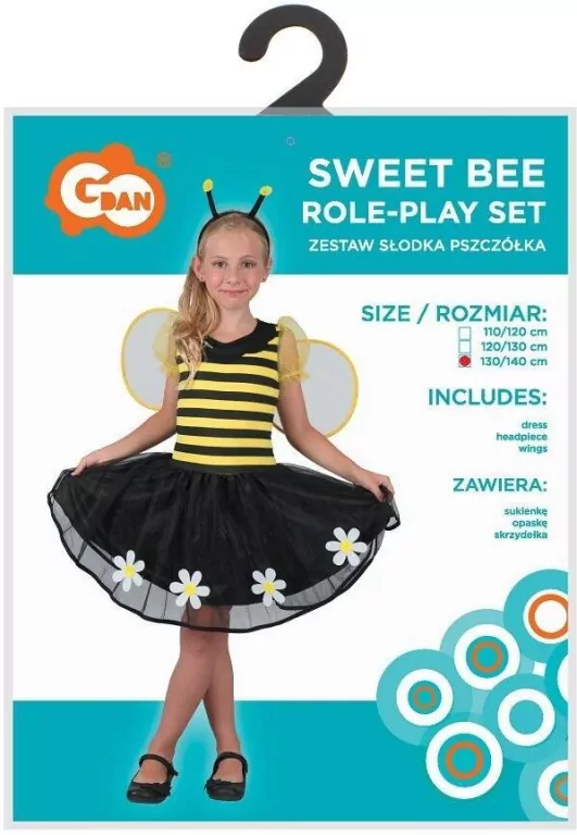 Strój dla dzieci Słodka Pszczółka rozm. 130/140cm - tantis.pl