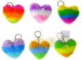 Brelok pluszowy serce 8x8cm MIX - tantis.pl