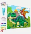 Zestaw do wyklejania plasteliną - Dinozaury - tantis.pl
