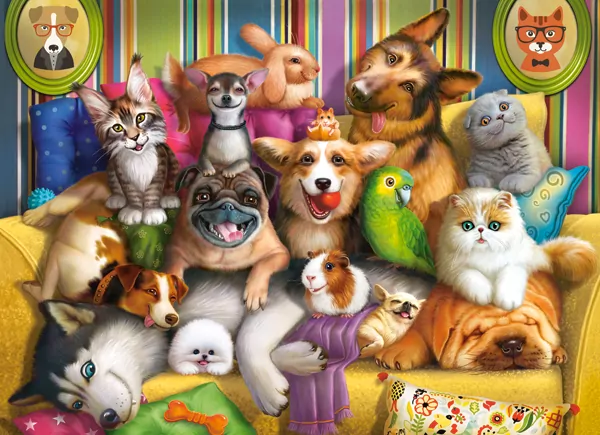 Puzzle 70. Playful Pets - tantis.pl