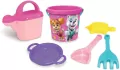 Paw Patrol. Komplet do piasku, 6 elementów różowy, mały - tantis.pl