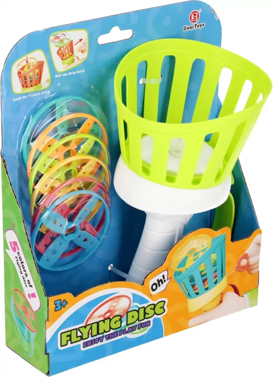 Gra latający spodek wyrzutnia 20x23x11 Mix - tantis.pl