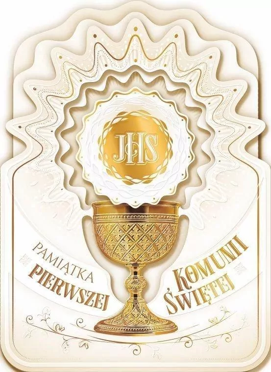 Kartka okolicznościowa Komunia XL03 - tantis.pl