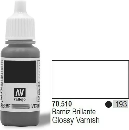 VALLEJO Lakier Nr193 Glo ssy Varnish 17mlAuxiliar - tantis.pl