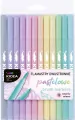 Flamastry dwustronne pastelowe. 12 kolorów - tantis.pl