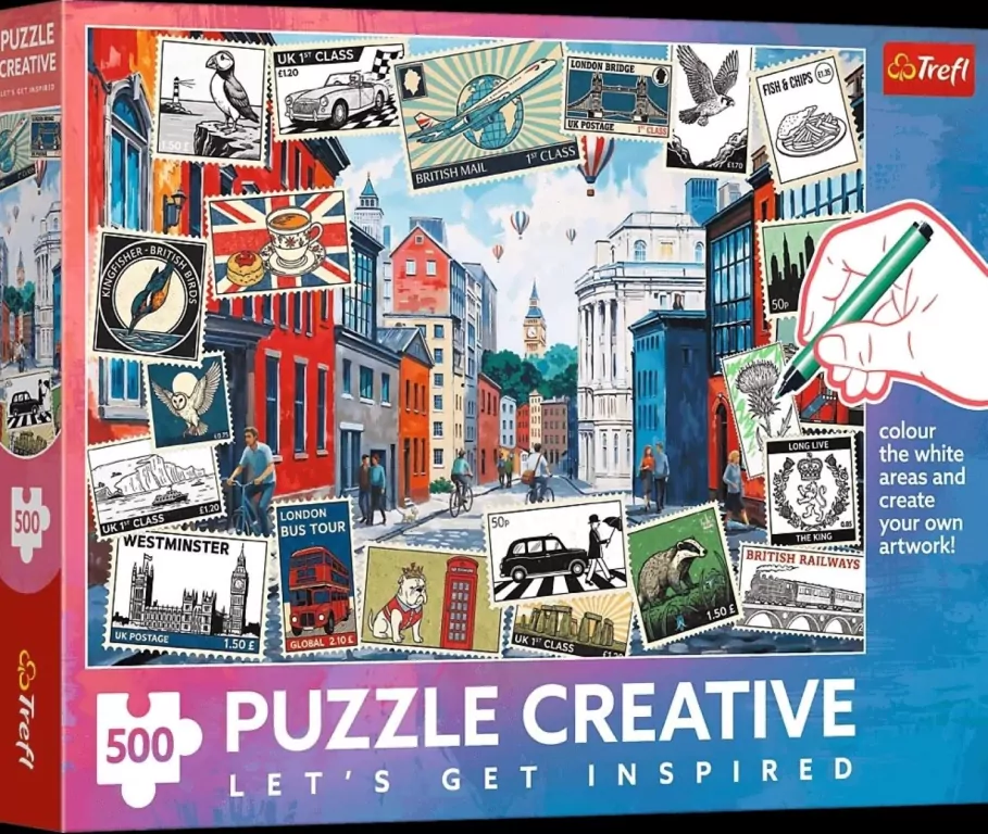 Puzzle 500 Pozdrowienia z Londynu TREFL - tantis.pl