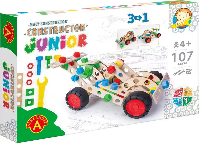 Sportscar 3w1. Mały Konstruktor Junior - tantis.pl