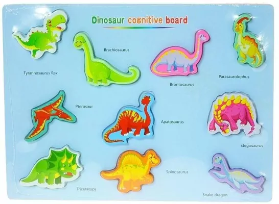 Układanka puzzle drewniane dinozaury