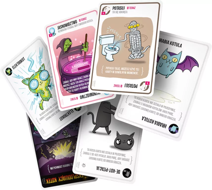 Kotki Zombie. Eksplodujące Kotki. Gra karciana - tantis.pl