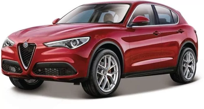 Alfa Romeo Stelvio Red 1:24 BBURAGO - tantis.pl