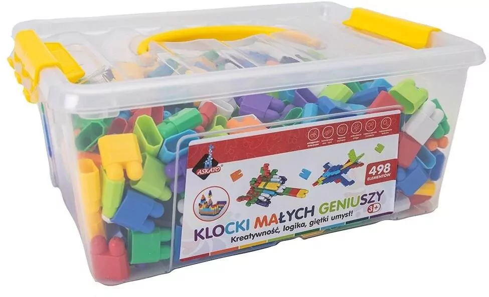 Klocki małych geniuszy. Cegiełki 498 el - tantis.pl