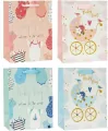 Torebka ozdobna brokat 26x32x10cm mix ROZETTE - tantis.pl