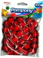 Pompony metaliczne czerwone, 2cm - tantis.pl