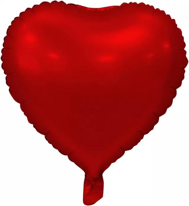 Balon foliowy Serce matowe czerwone 46cm - tantis.pl