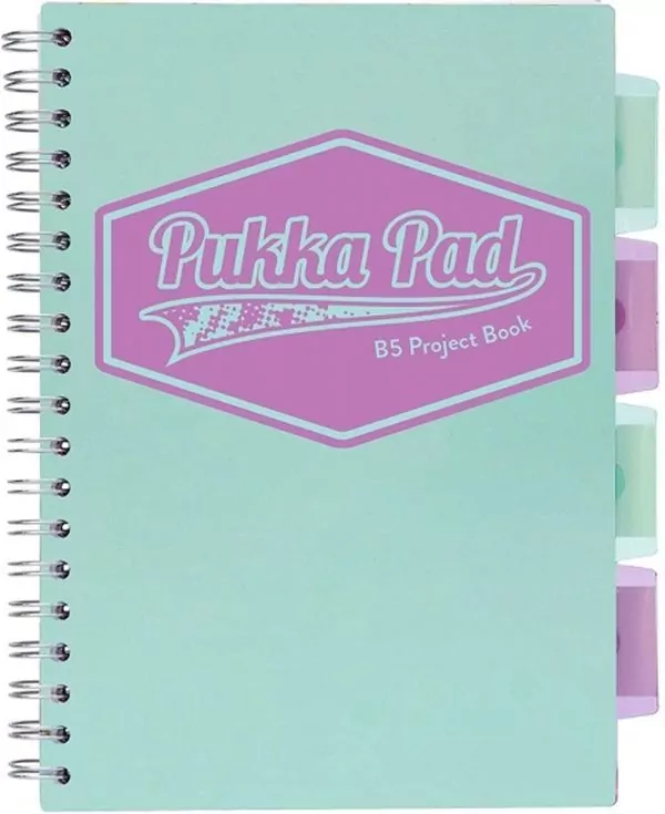 Kołozeszyt Pukka Pad B5 Project Book Pastel niebieski - tantis.pl