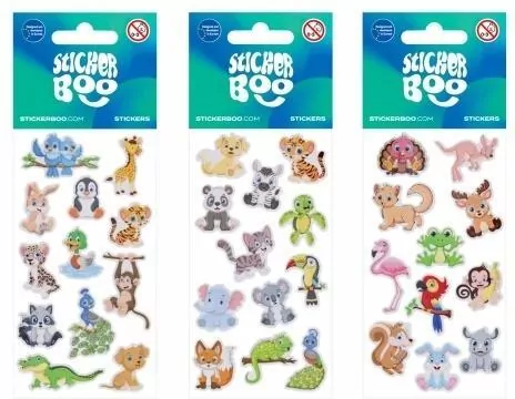 Naklejki Sweet Animals, mix - tantis.pl