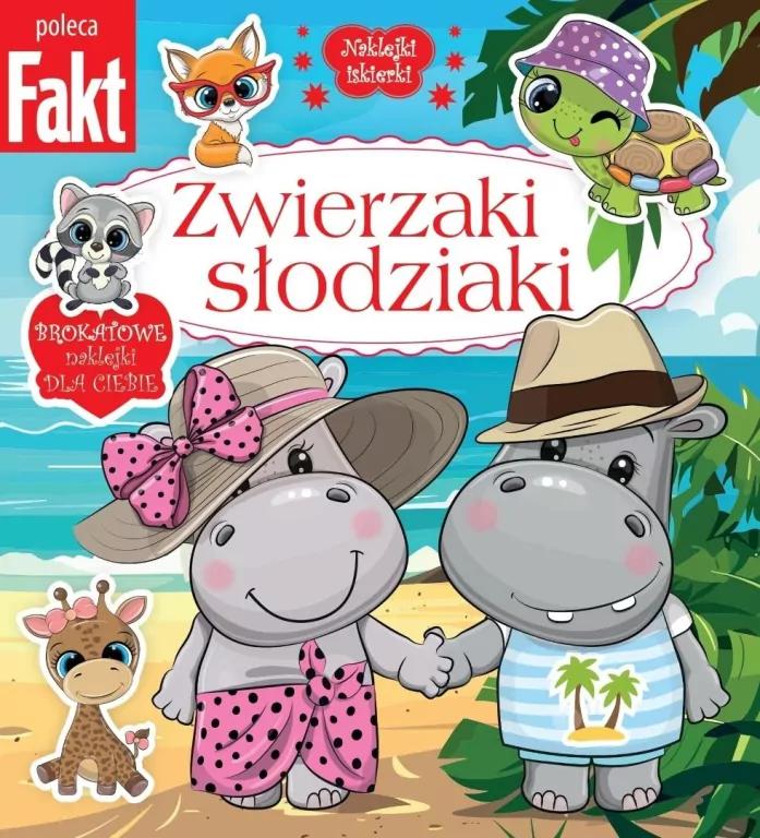 Zwierzaki słodziaki. Brokatowe naklejki dla ciebie - tantis.pl