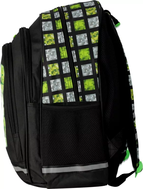 Plecak szkolny Pixel zielony - tantis.pl