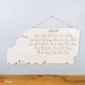 Znam swój alfabet - tablica drewniana Tir - tantis.pl