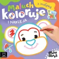 Maluch koloruje i nakleja z małpką - tantis.pl