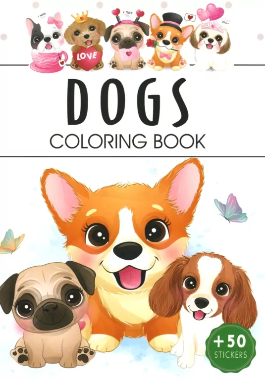 Dogs. Coloring book - tantis.pl