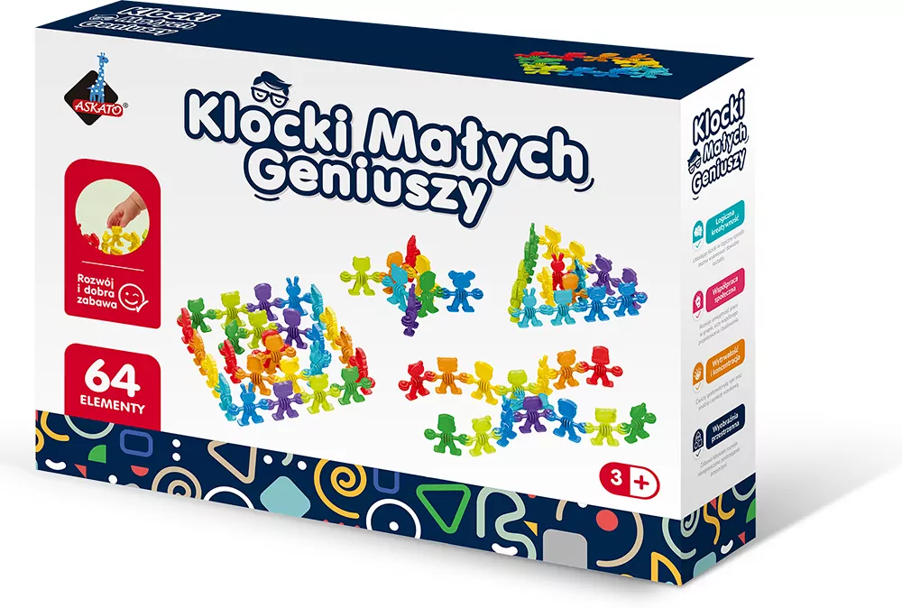 Klocki małych geniuszy. Liczmany 64el - tantis.pl