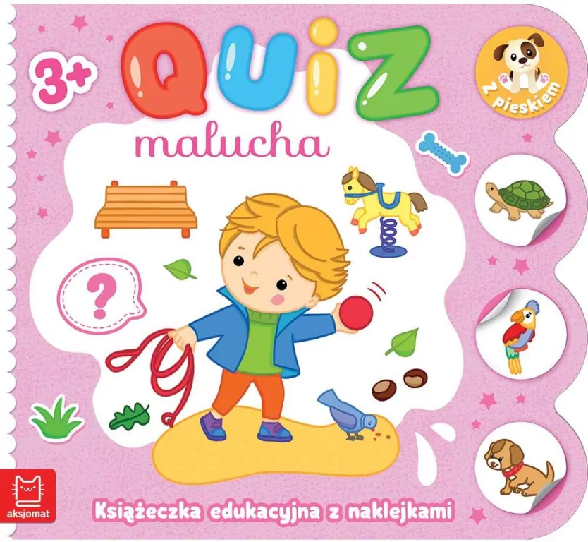 Quiz malucha. Książeczka edukacyjna z naklejkami.. - tantis.pl